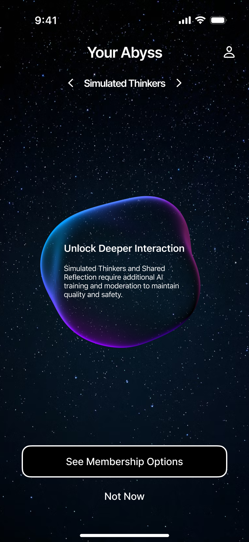 Abyss app — choose your response mode